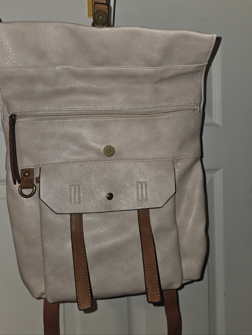 Leather-Style Backpack - Picture 2 of 4